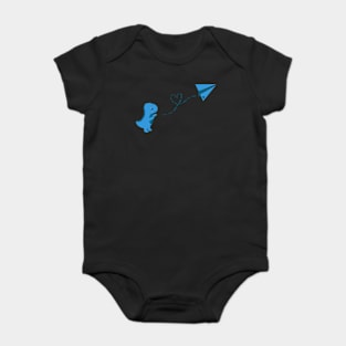 Dino Sending Love Baby Bodysuit